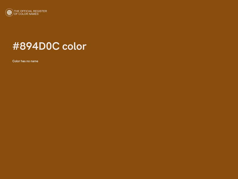 #894D0C color image