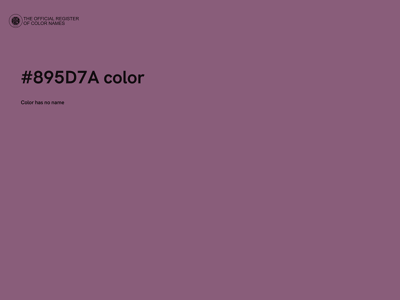 #895D7A color image