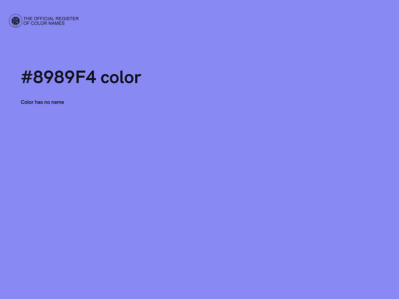 #8989F4 color image