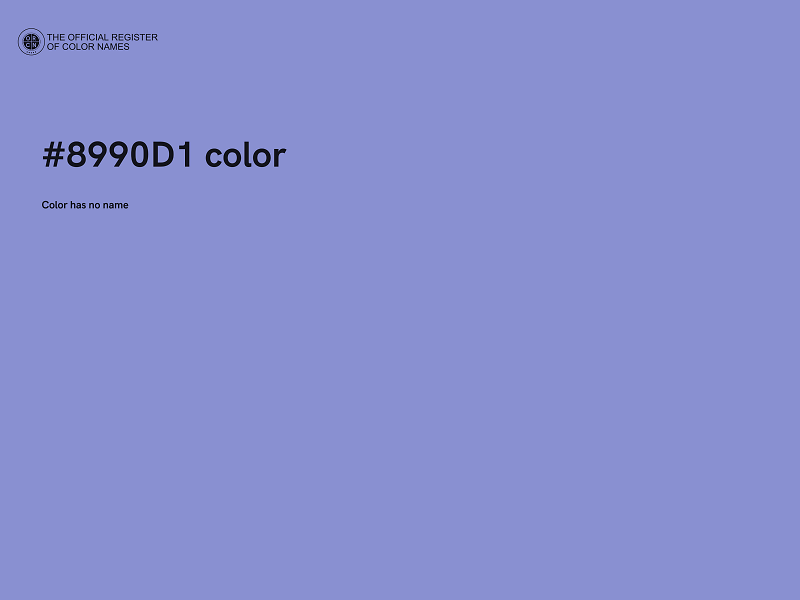 #8990D1 color image