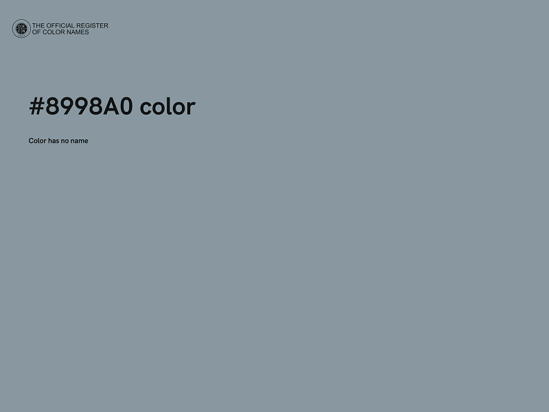 #8998A0 color image