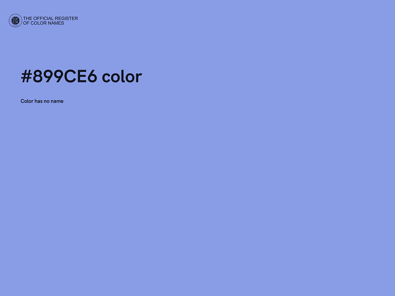 #899CE6 color image