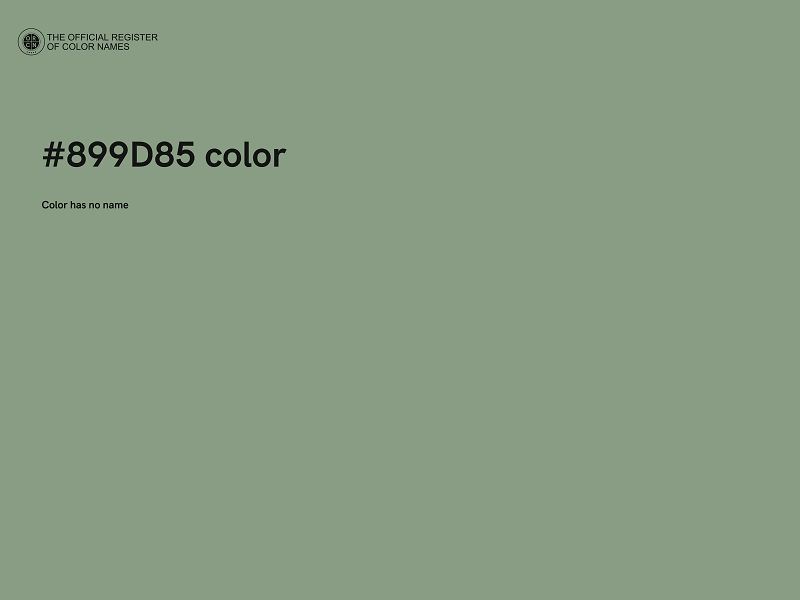 #899D85 color image