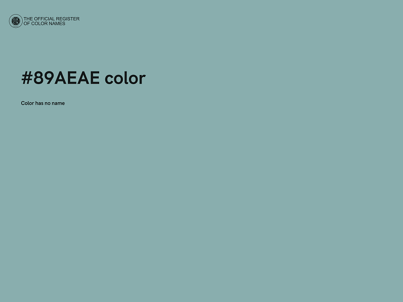 #89AEAE color image