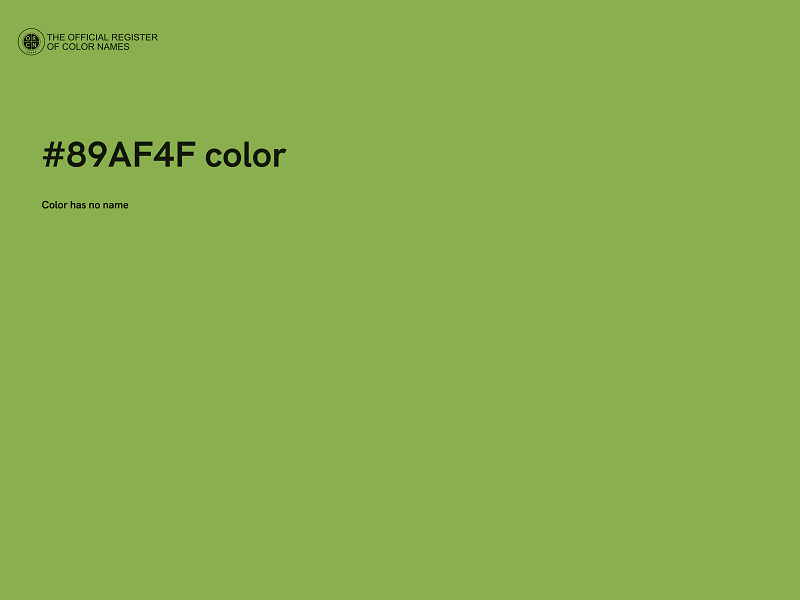 #89AF4F color image