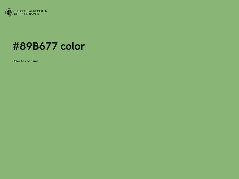 #89B677 color image