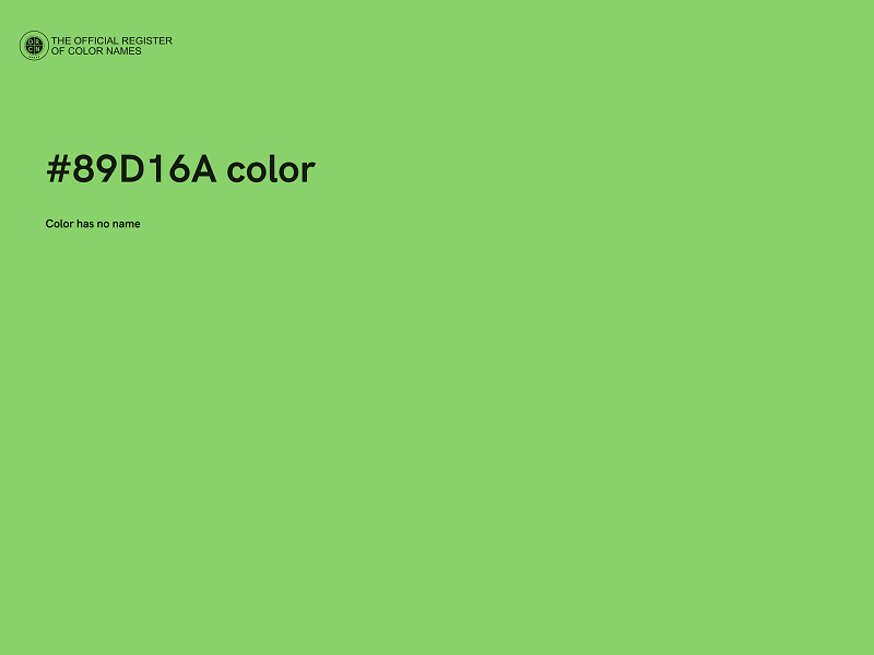 #89D16A color image