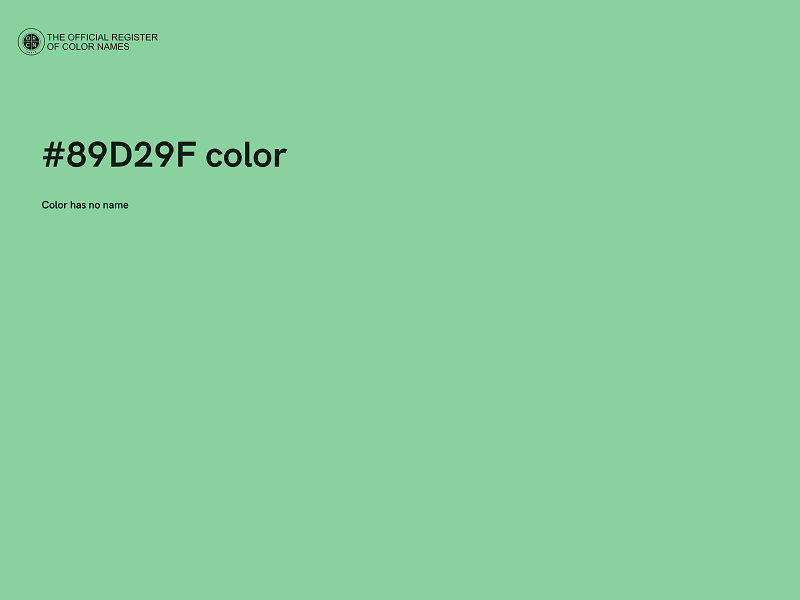 #89D29F color image