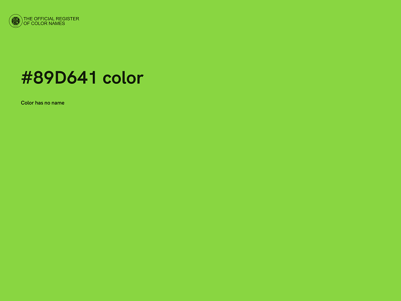 #89D641 color image