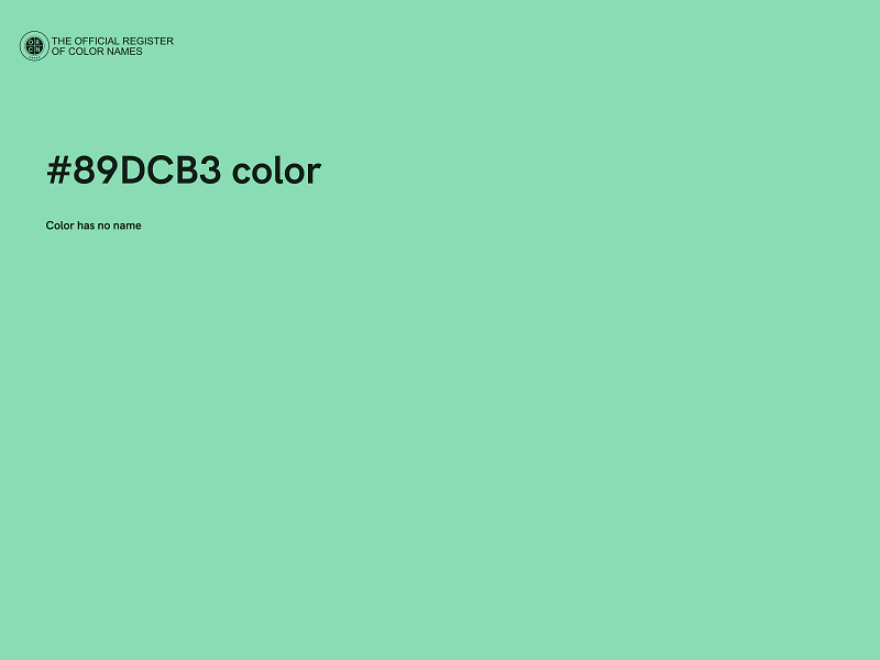 #89DCB3 color image