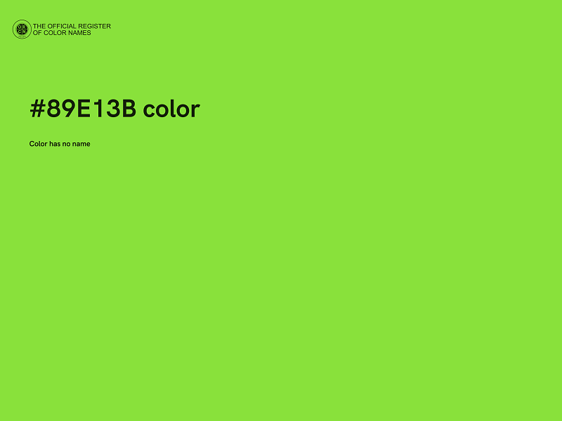 #89E13B color image