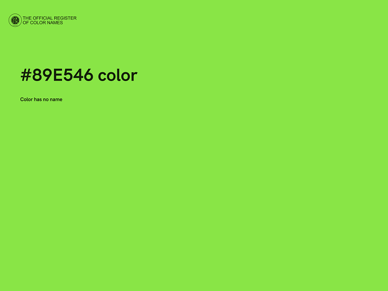 #89E546 color image