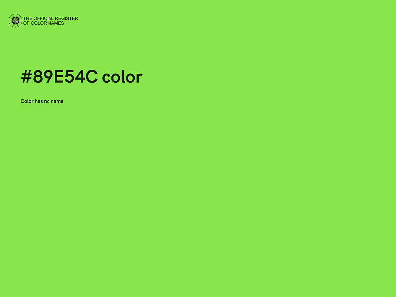 #89E54C color image