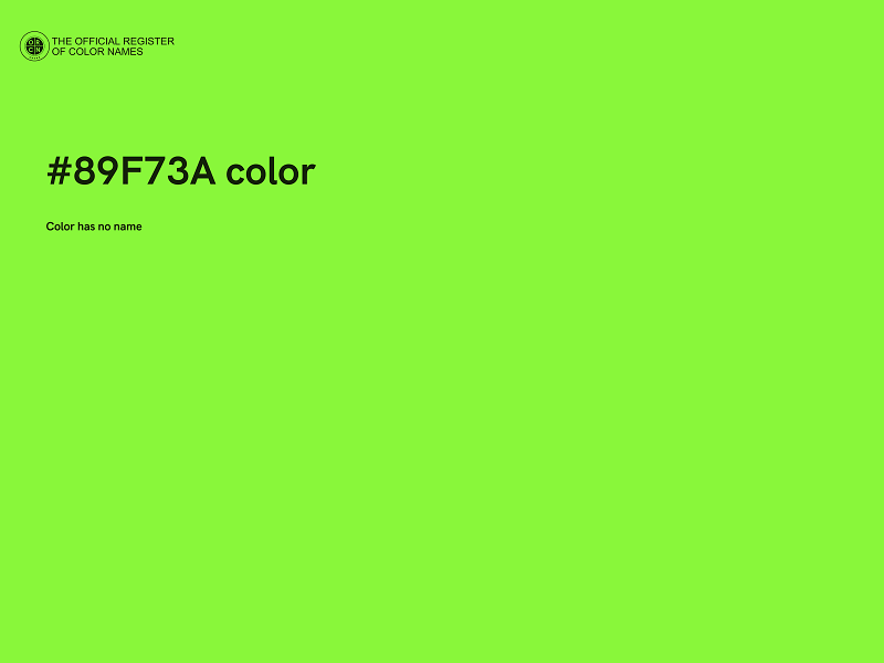 #89F73A color image