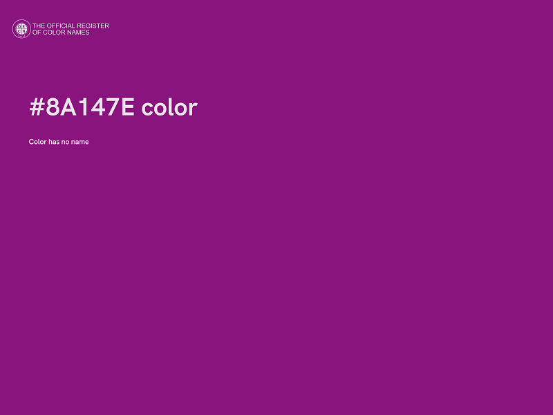 #8A147E color image