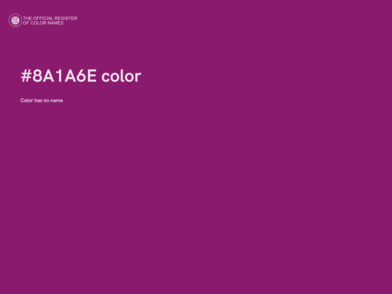 #8A1A6E color image