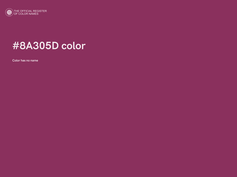 #8A305D color image