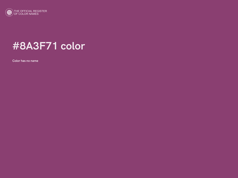 #8A3F71 color image