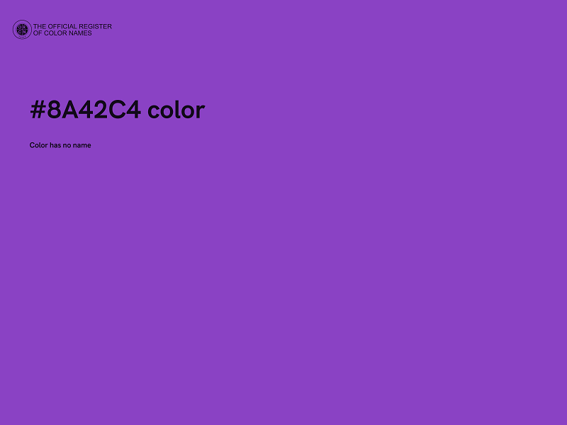 #8A42C4 color image