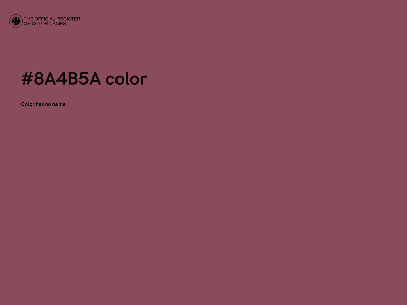 #8A4B5A color image