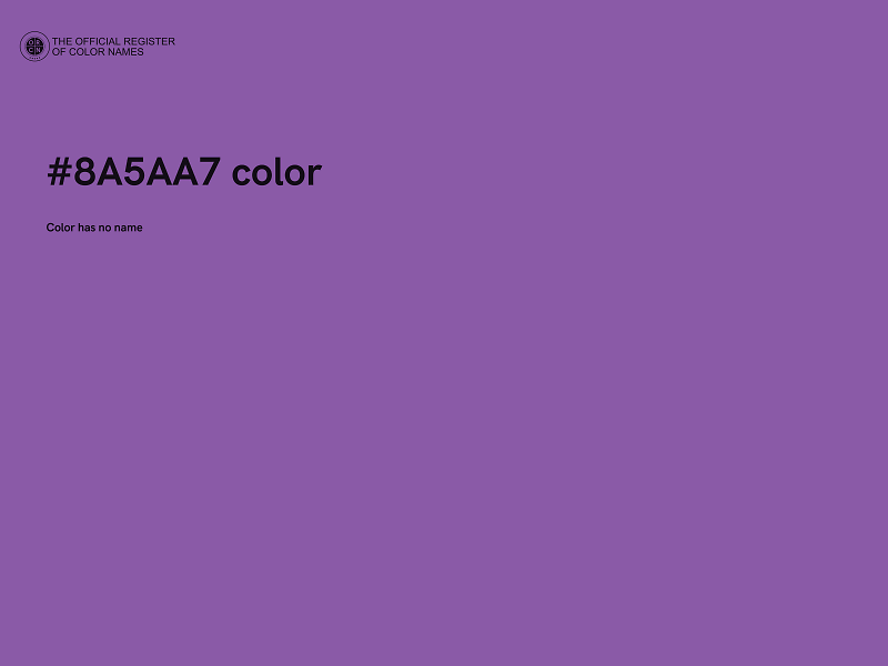 #8A5AA7 color image