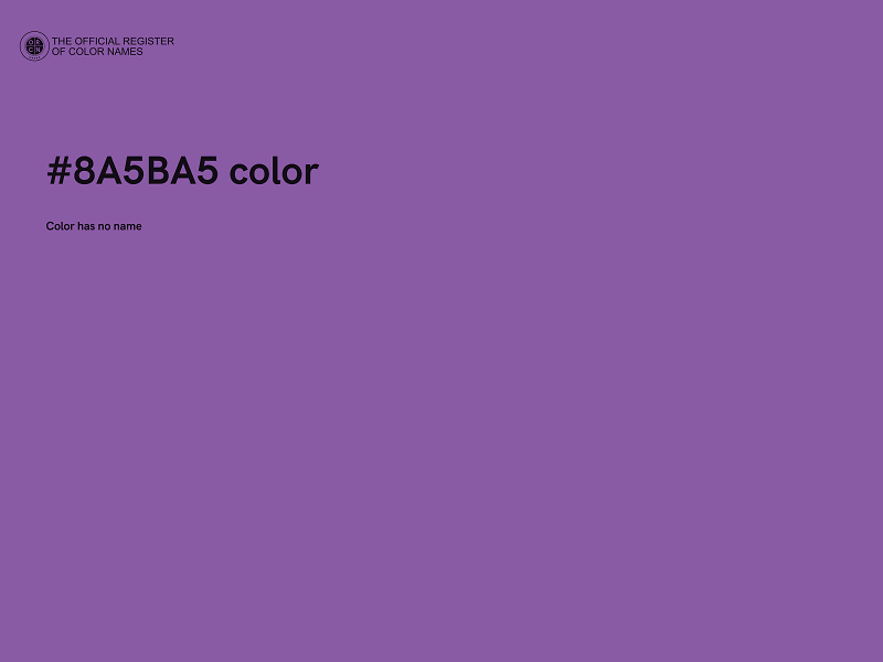 #8A5BA5 color image