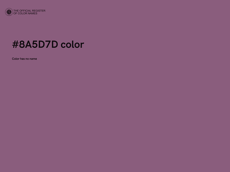 #8A5D7D color image