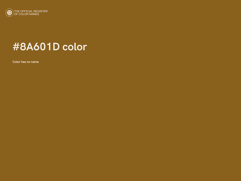 #8A601D color image