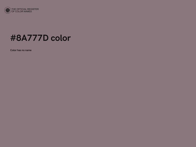 #8A777D color image