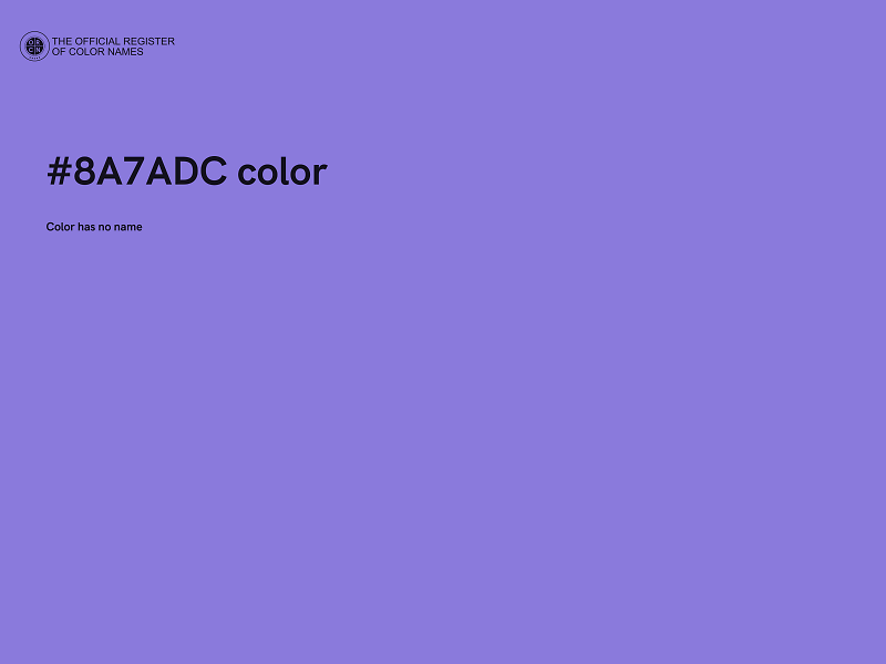 #8A7ADC color image