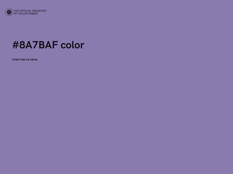 #8A7BAF color image