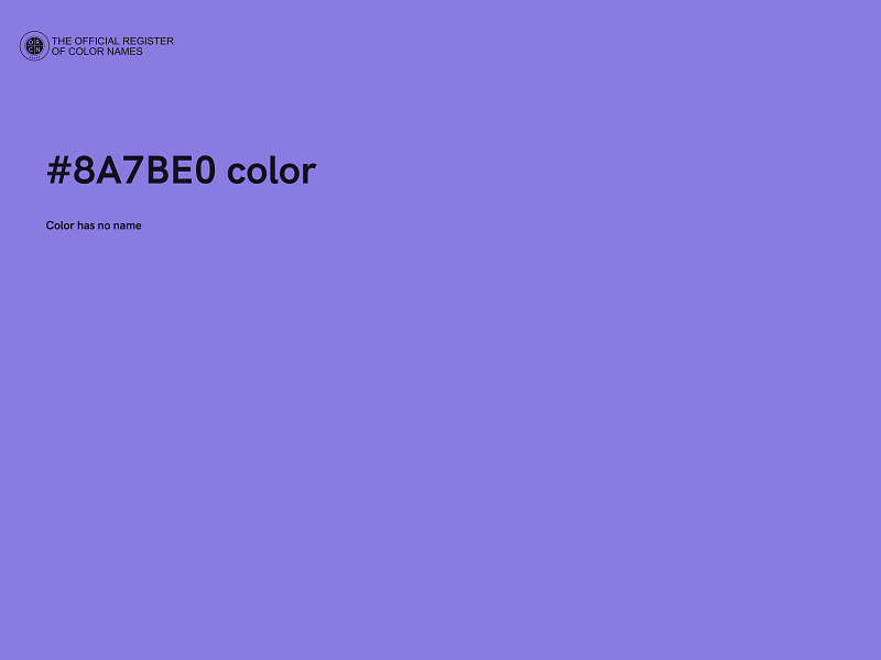 #8A7BE0 color image