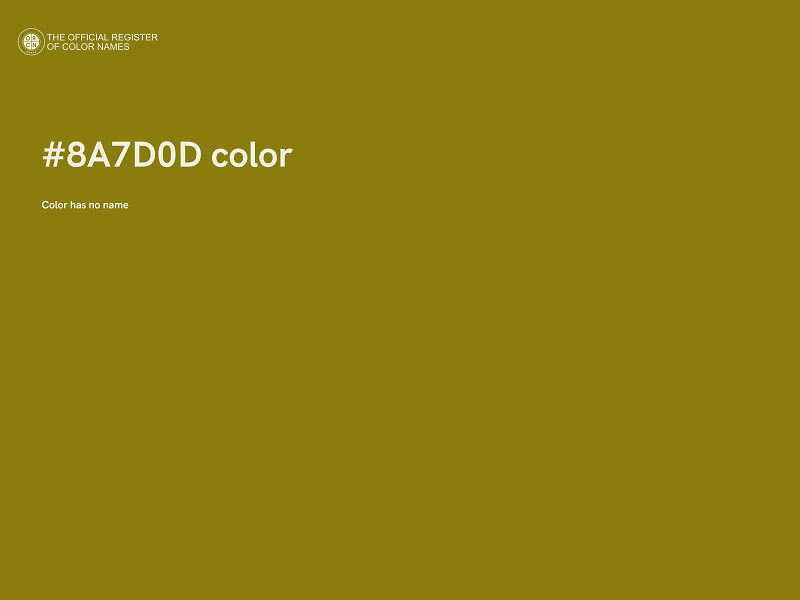 #8A7D0D color image