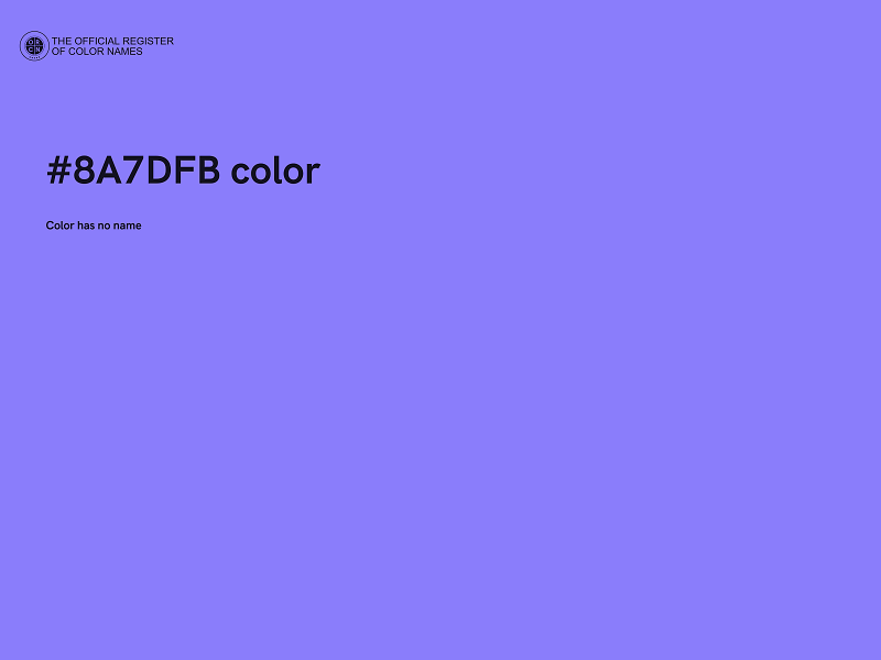 #8A7DFB color image