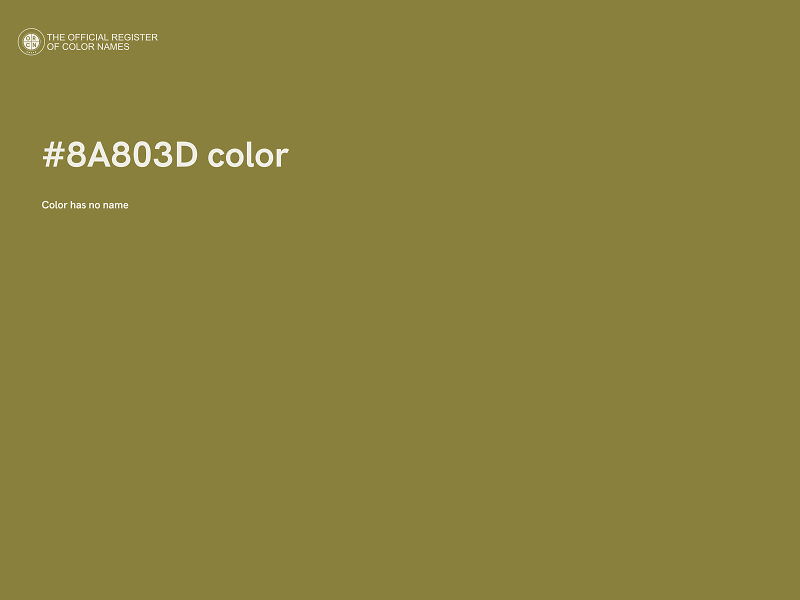 #8A803D color image