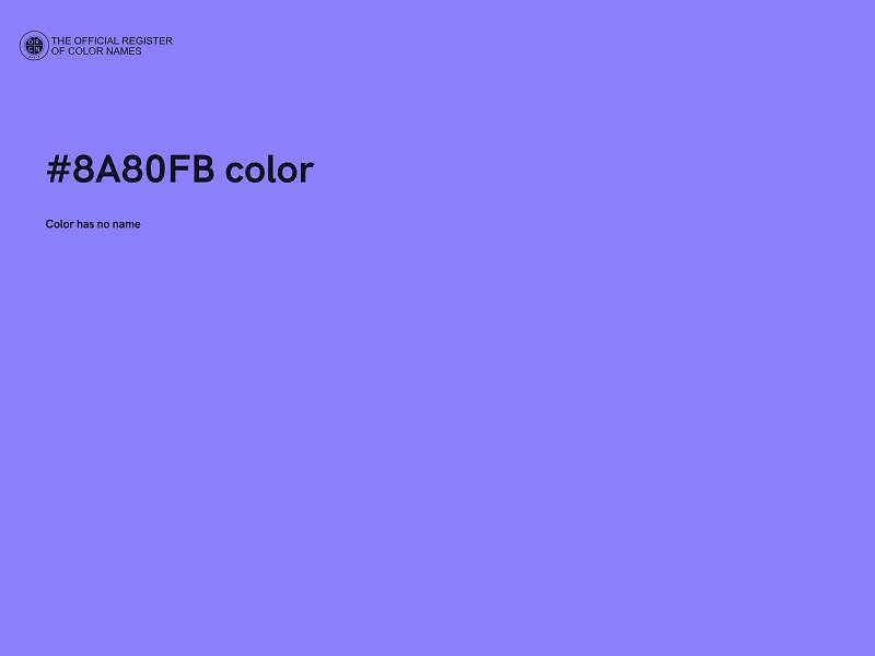 #8A80FB color image