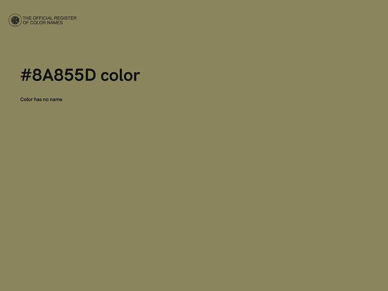 #8A855D color image