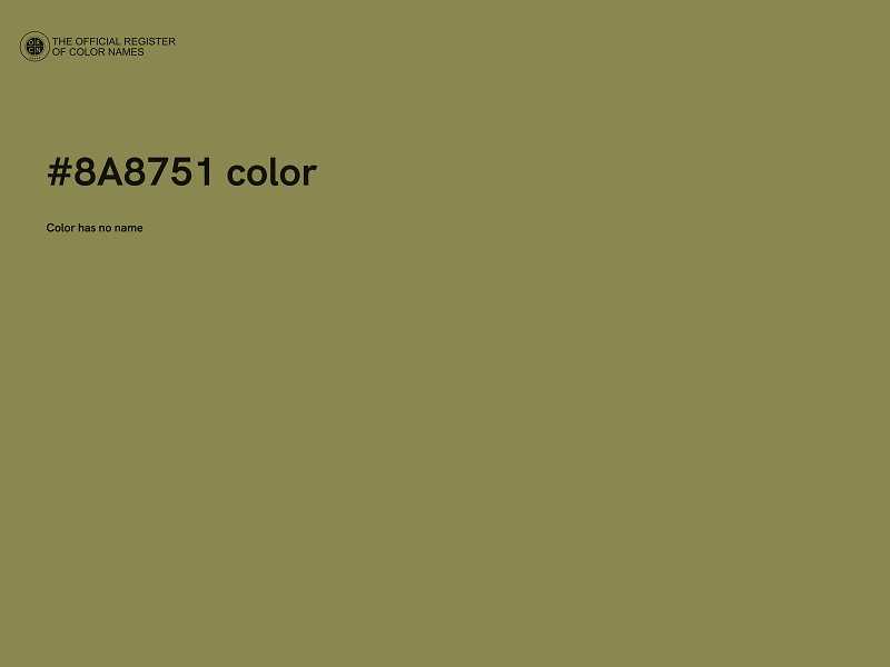 #8A8751 color image