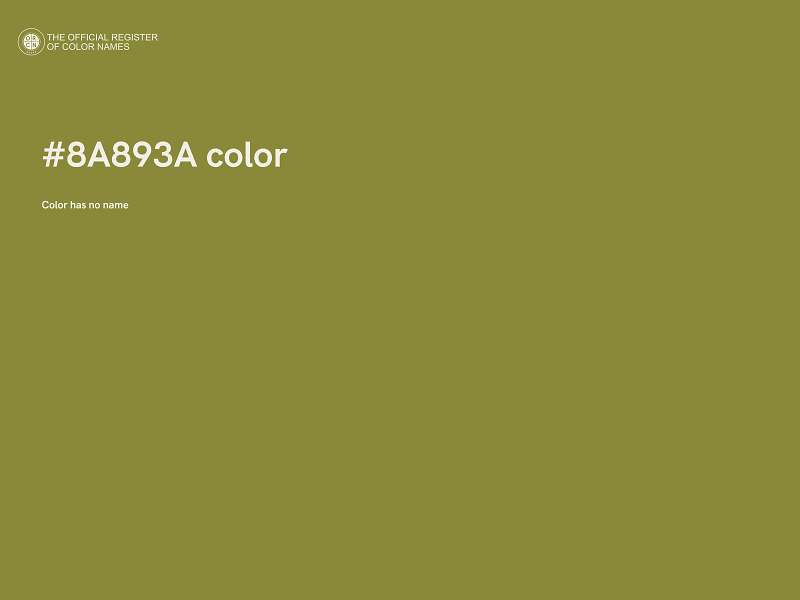 #8A893A color image