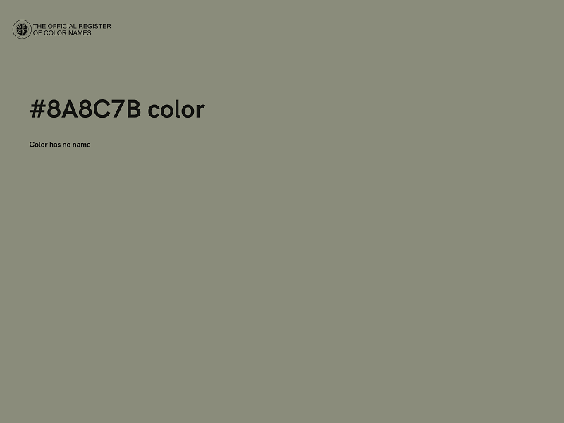 #8A8C7B color image