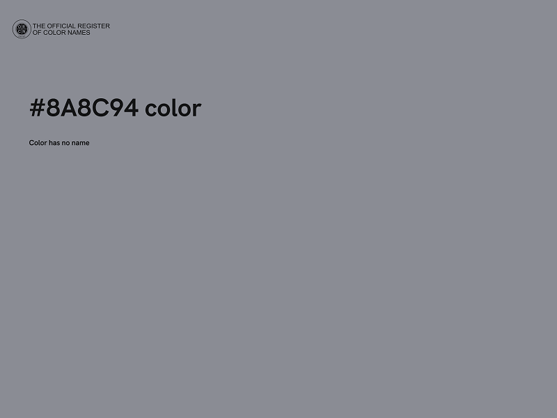 #8A8C94 color image