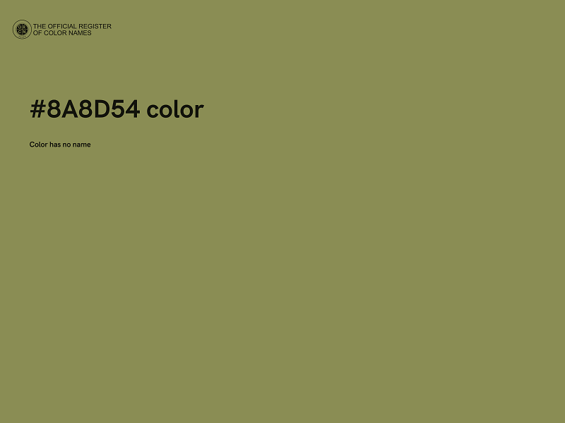 #8A8D54 color image