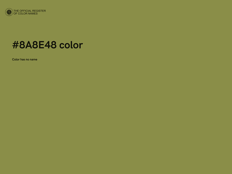 #8A8E48 color image