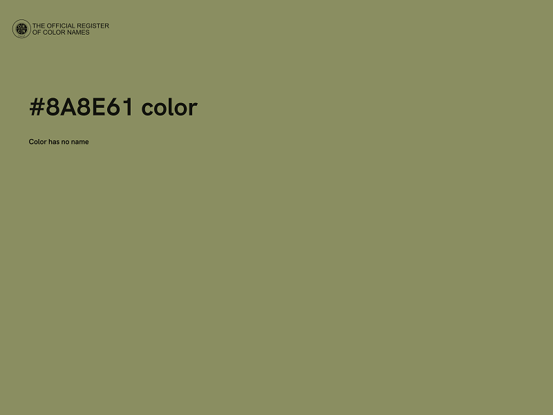 #8A8E61 color image