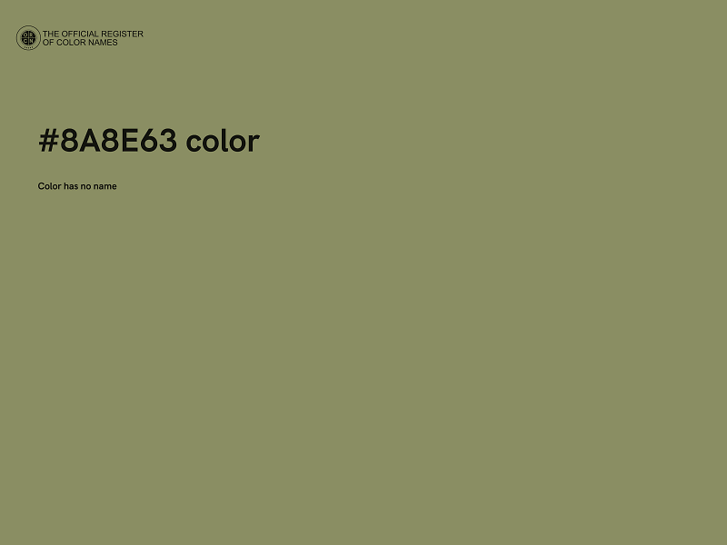 #8A8E63 color image