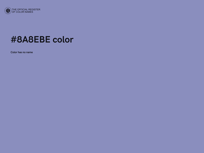 #8A8EBE color image