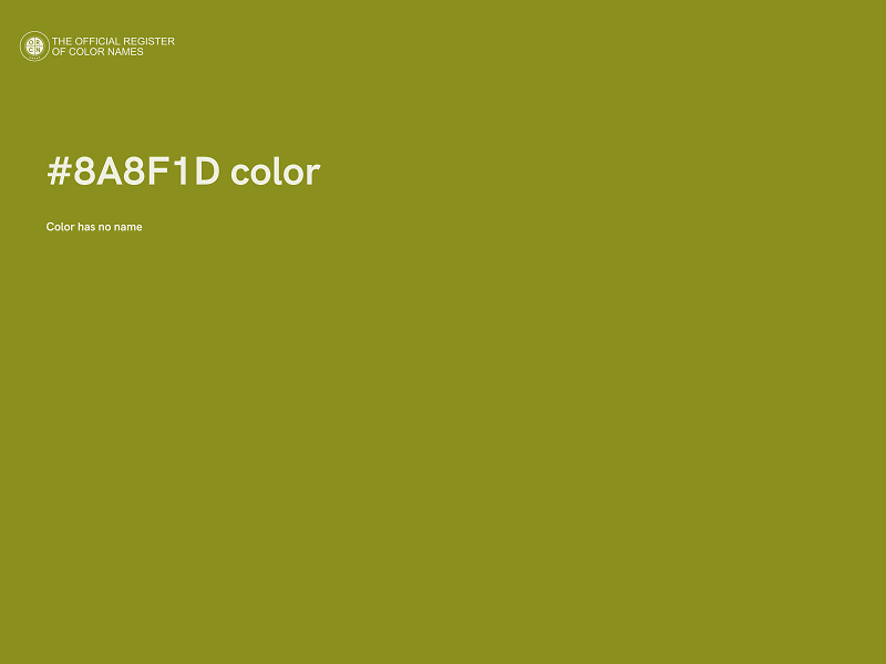 #8A8F1D color image