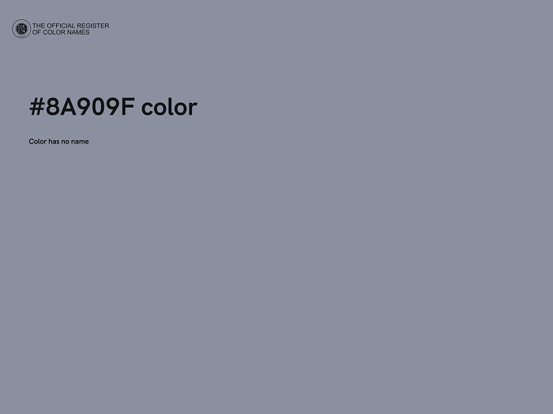 #8A909F color image