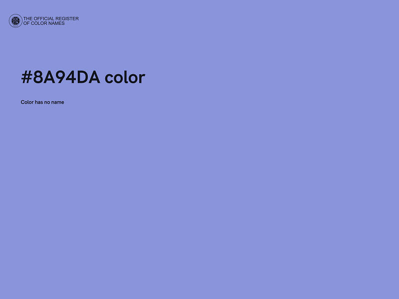 #8A94DA color image