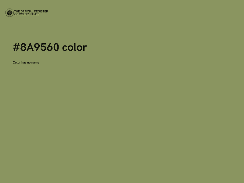 #8A9560 color image